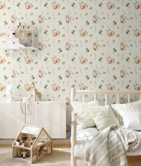 Coloring Fox garden Beige - 1028001-07 paint Wallpassion